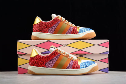 Gucci Glitter Screener Multicolor Sneakers