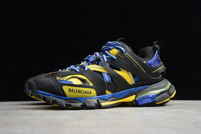 Black & Yellow Track Performance Sneakers