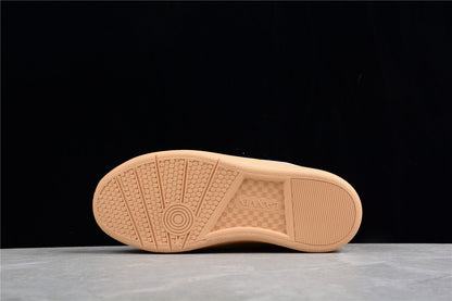Lanvin Leather Curb Beige Sneakers