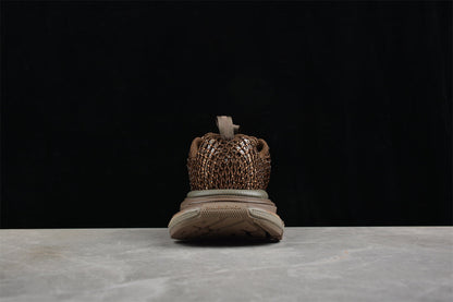 Balenciaga 3XL Fishnet Brown Sneakers