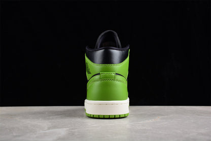 Air Jordan 1 Mid Olive Green Sneakers