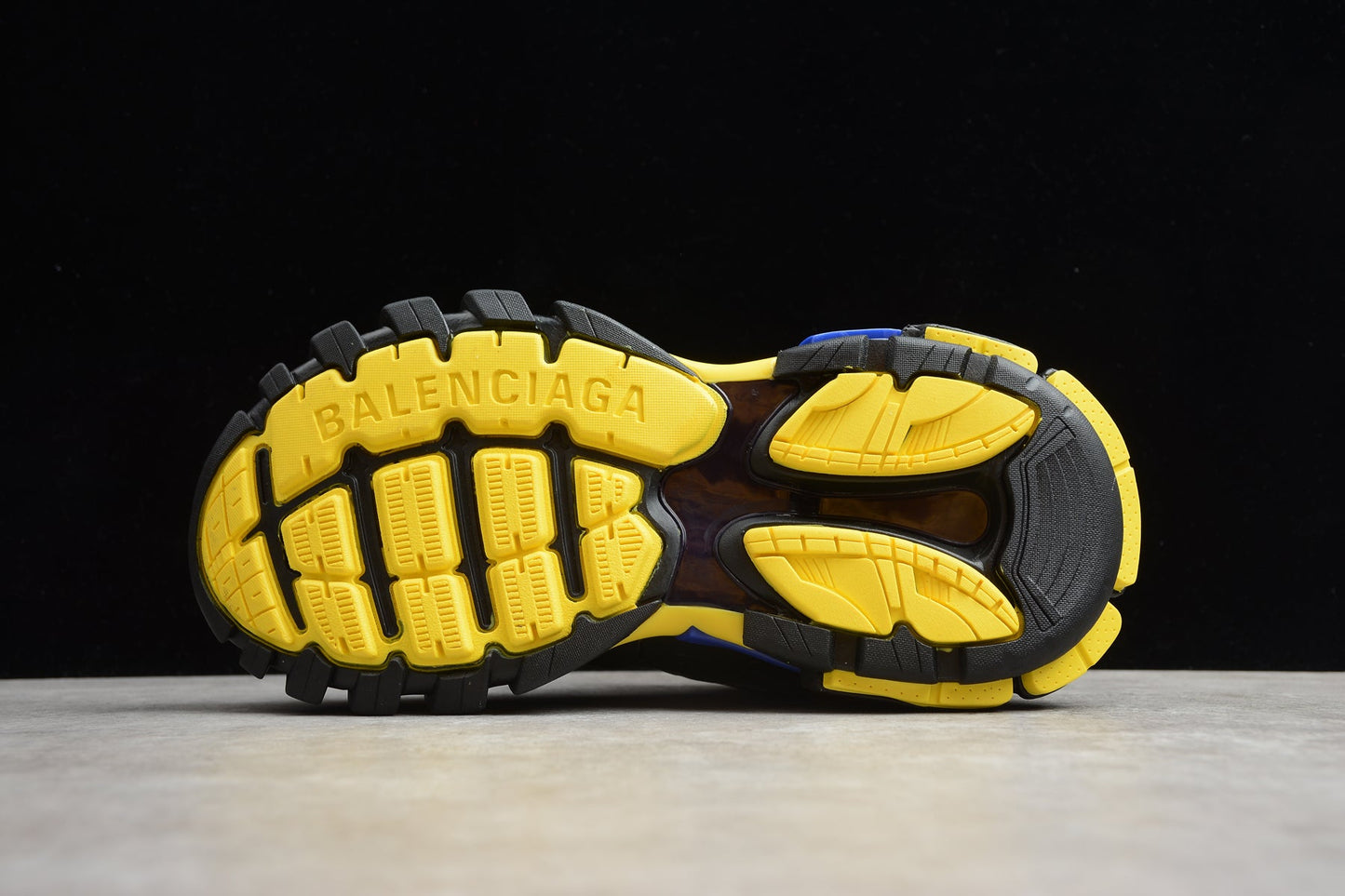 Black & Yellow Track Performance Sneakers