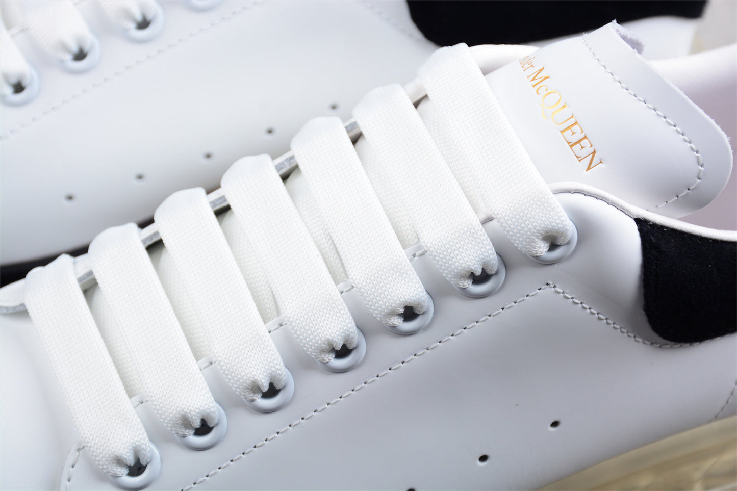 Alexander McQueen Oversized Air Sole Sneaker in White/Black
