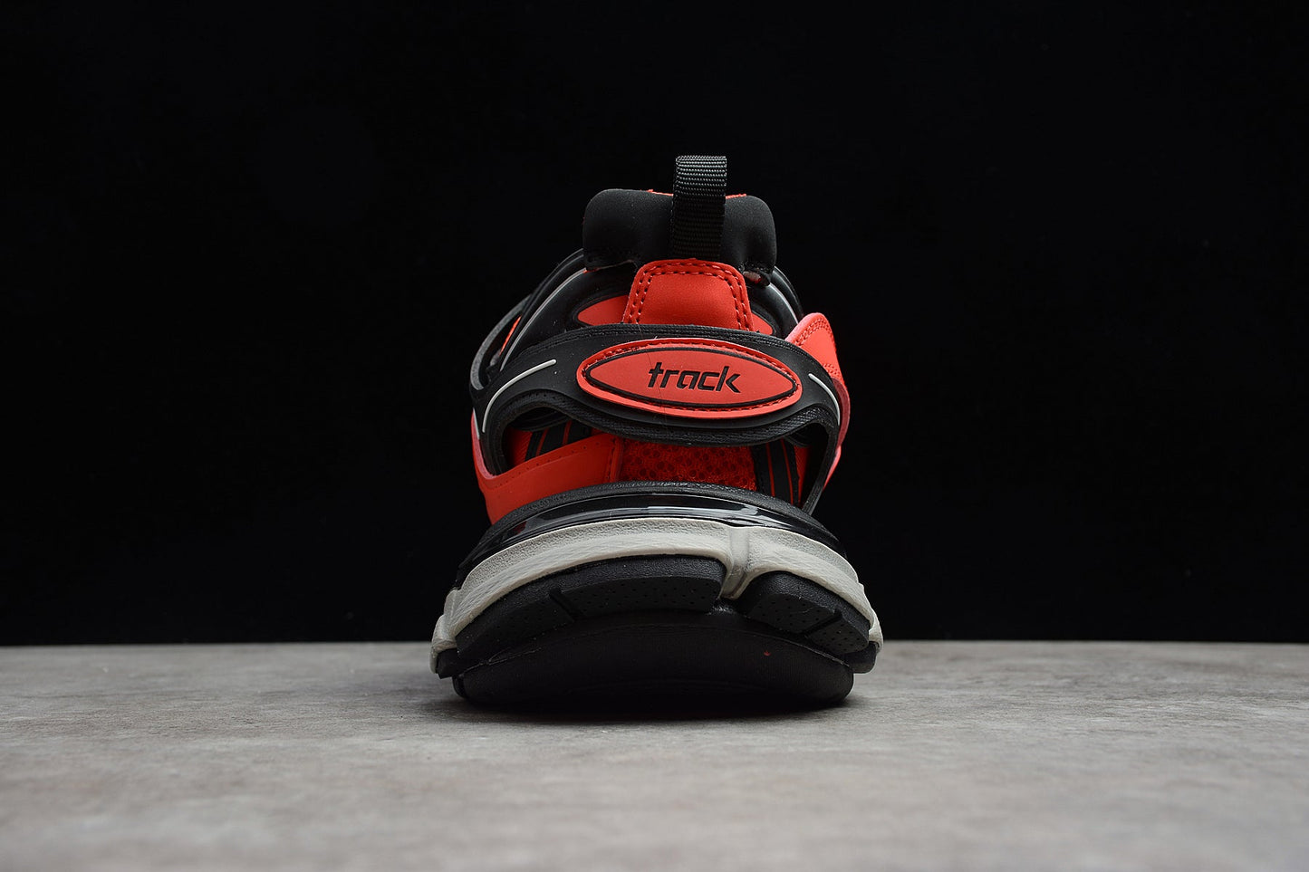 Men's Red & Black Track Performance Sneakers