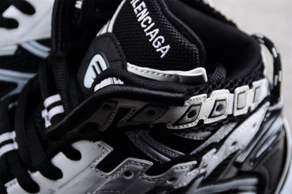 Balenciaga Runner Hightop Black White Sneakers