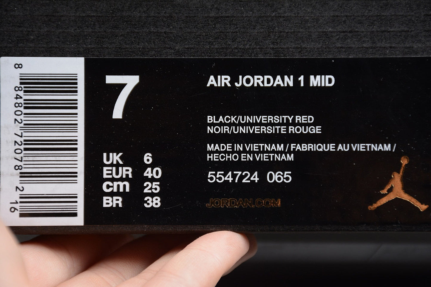 Air Jordan 1 Mid "Multicolor Swoosh" Black