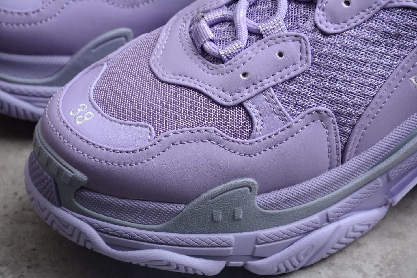 Women's Lavender Chunky Platform Sneakers