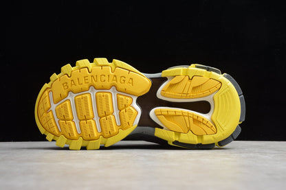Yellow & Grey Track Performance Sneakers