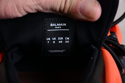 Balmain Unicorn Black Orange Trainers
