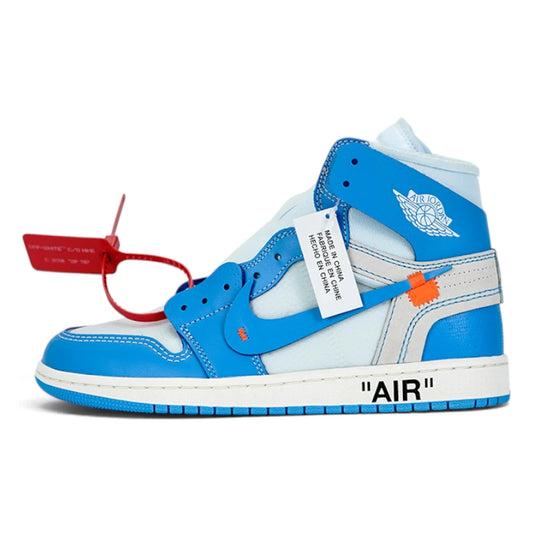 Nike Air Jordan 1 Retro High Off-White UNC University Blue Sneakers