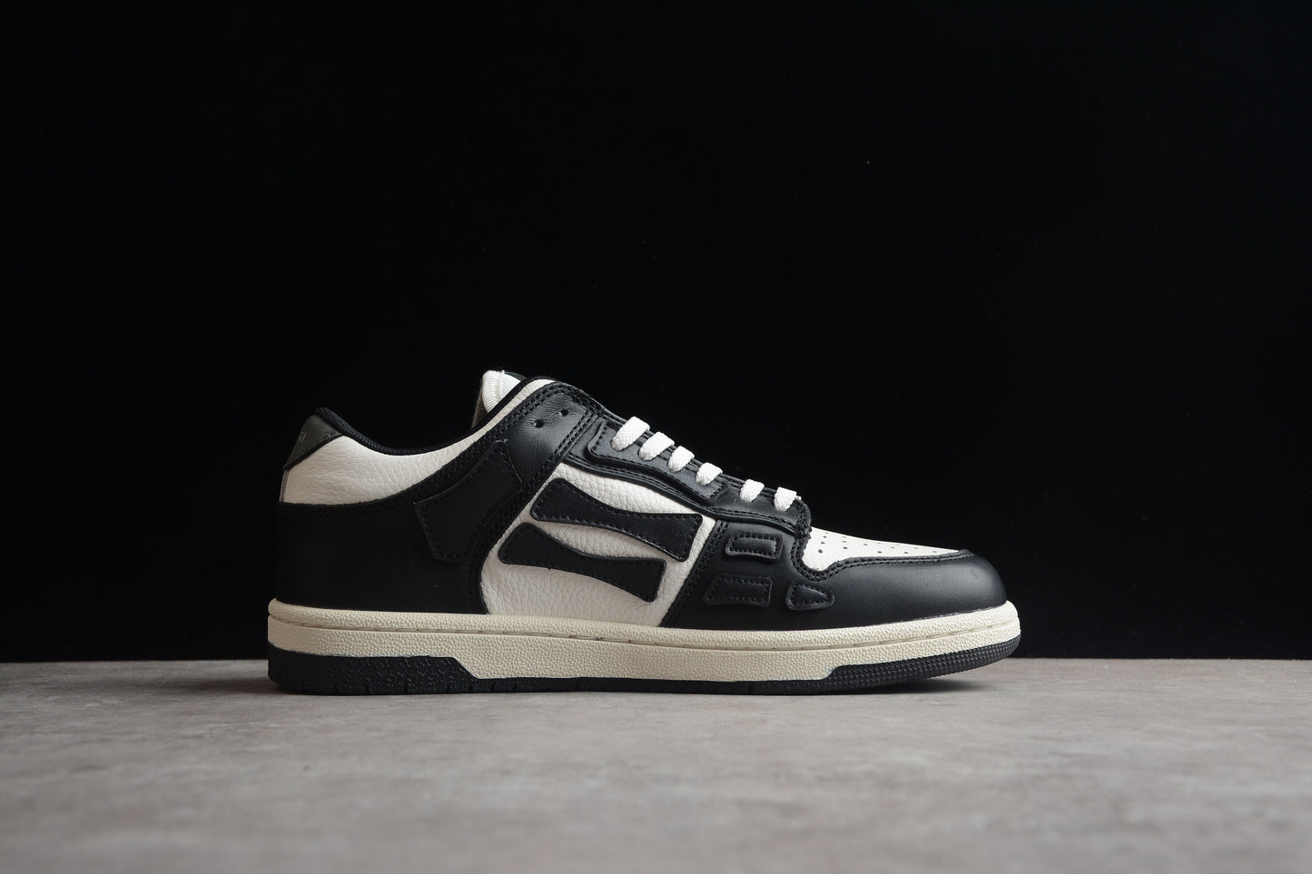 AMIRI Skel Top Low 'Black/White/Black'