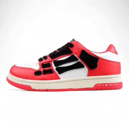 AMIRI Skel Top Low White Red Sneakers