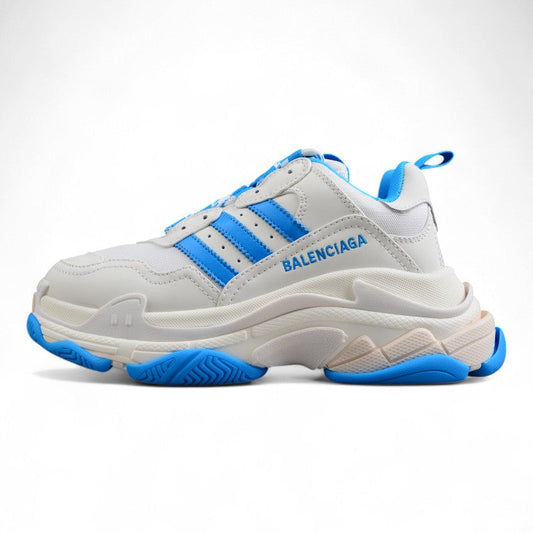 Adidas x Balenciaga Triple S White Blue Sneakers