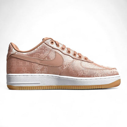 Nike Air Force 1 Low CLOT Rose Gold Silk Sneakers