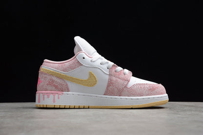 Air Jordan 1 Low GS Strawberry Ice Cream (Women's) Sneakers