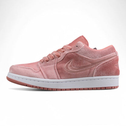 Air Jordan 1 Low Pink Velvet (Women's) Sneakers