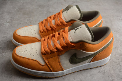 Nike Air Jordan 1 Low SE Light Curry Sneakers