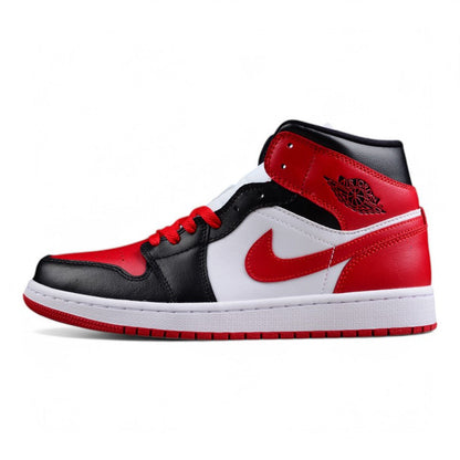 Air Jordan 1 Mid Alternate Bred Toe Sneakers