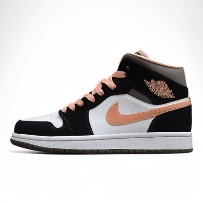 Nike Air Jordan 1 Mid Apricot Agate (Women's) Sneakers