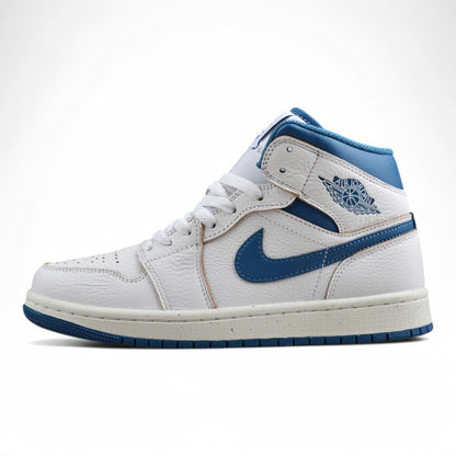 Air Jordan 1 Mid Industrial Blue Sneakers