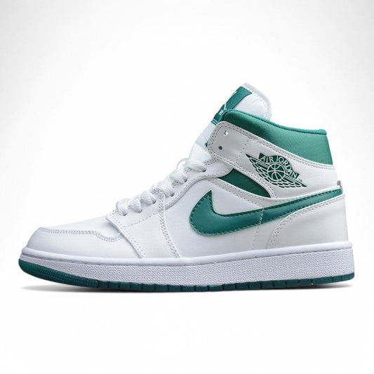 Air Jordan 1 Mid "White/Mystic Green"