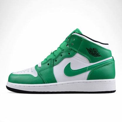 Air Jordan 1 Mid Green Sneakers