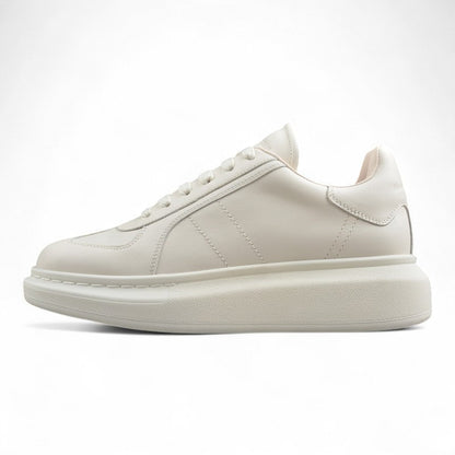 Alexander McQueen Oversized White Leather Sneakers