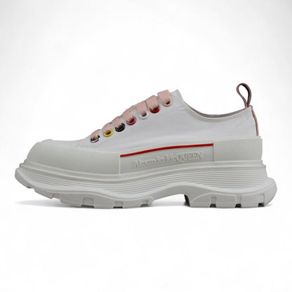 Alexander McQueen Tread Slick White Multi Canvas Sneakers