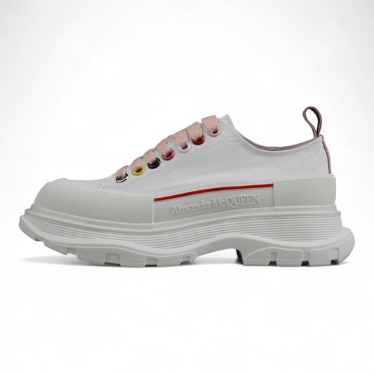 Alexander McQueen Tread Slick Low Lace Up White Multi (Women's)