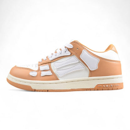 AMIRI Skel Top Low Tan White Sneakers