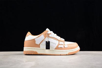 AMIRI Skel Top Low Tan White Sneakers