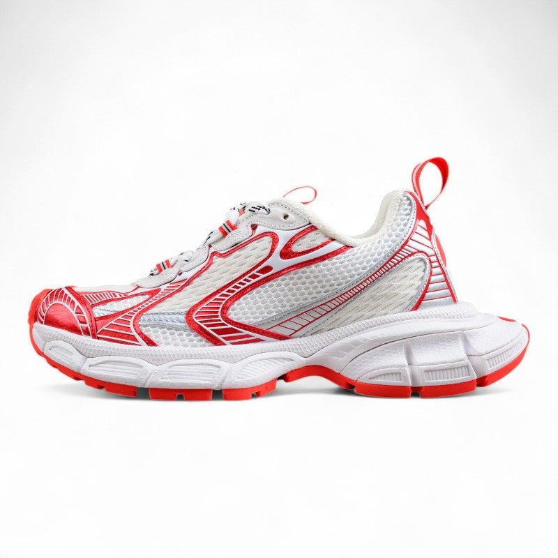 Balenciaga 3XL Worn-Out White Red Sneakers