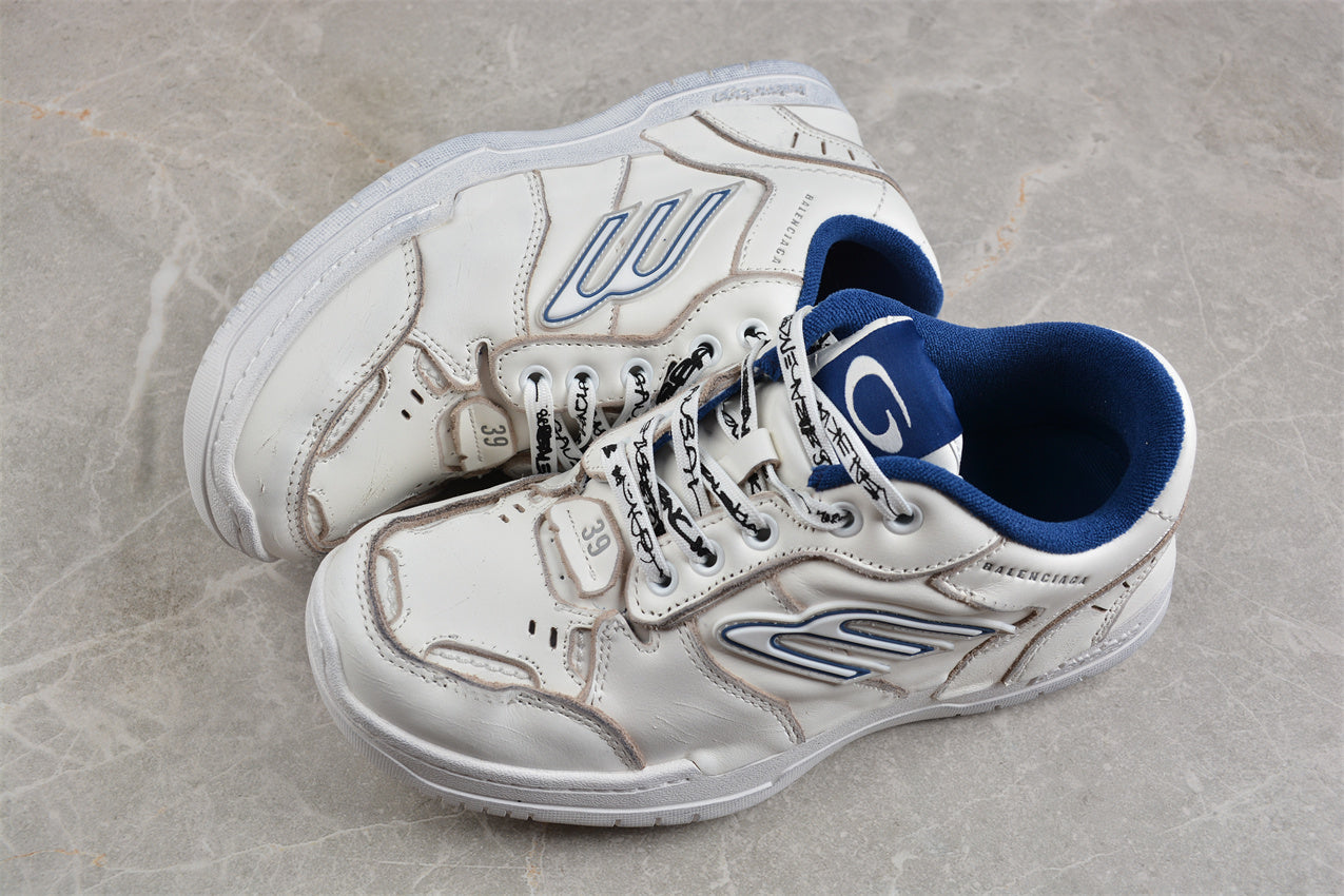 Balenciaga Hamptons Worn Out White/Blue