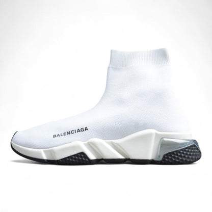 Balenciaga Off-White Speed Knit Sneakers