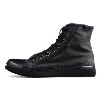 Balenciaga Paris High Destroyed Triple Black Sneakers