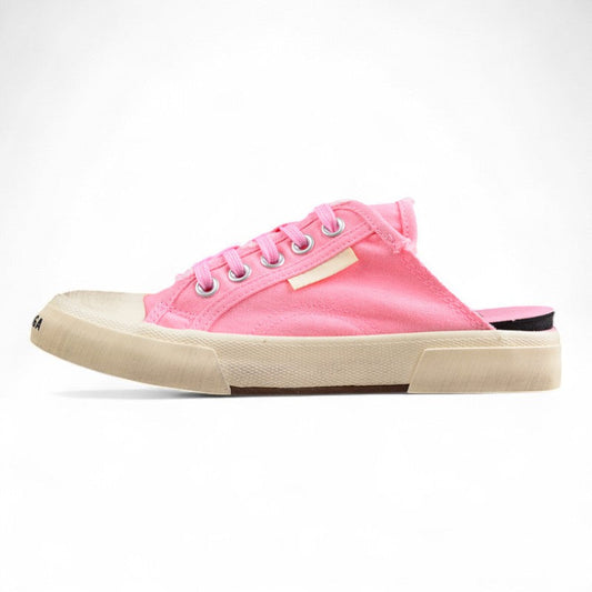 Balenciaga Paris Low VULC Distressed Pink Mule