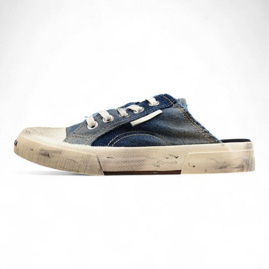 Balenciaga Paris Mule Denim Blue