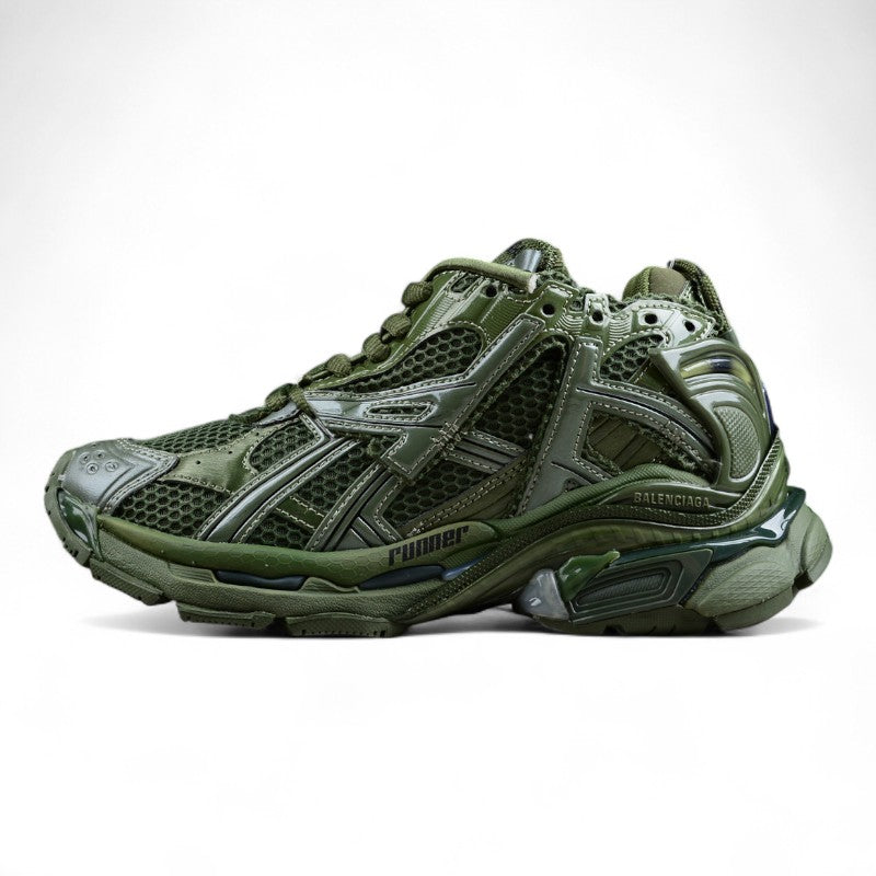 Balenciaga Runner Leather Free Khaki Sneakers