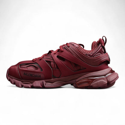 Women's Burgundy Track Lifestyle Sneakers