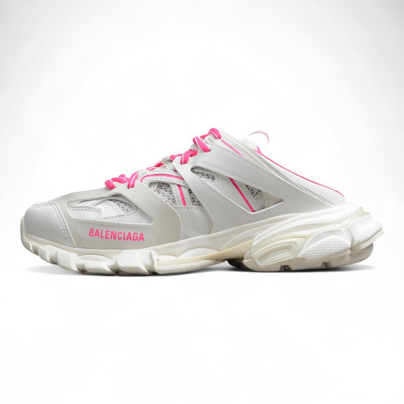 Balenciaga Track Mule White & Rose Pink
