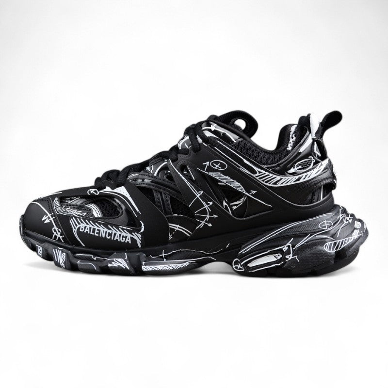 Balenciaga Track Sketch-Print Panelled Sneaker