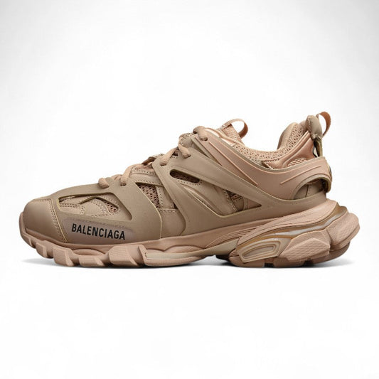 Men's Full Beige Track Lifestyle Sneakers