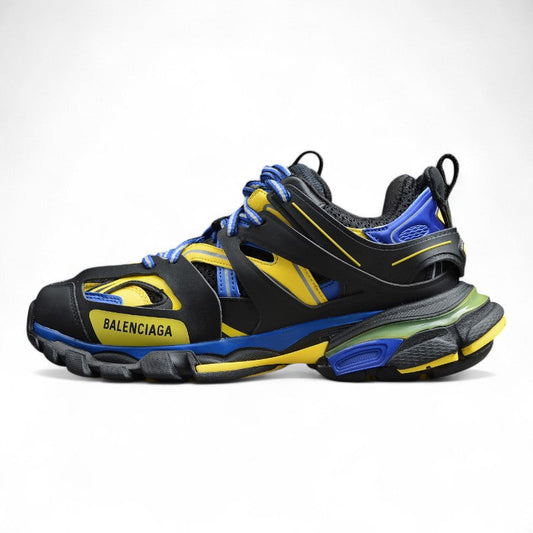 Black & Yellow Track Performance Sneakers
