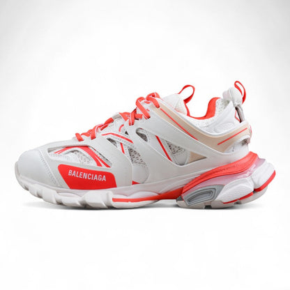 Balenciaga Track White Coral Orange Sneakers