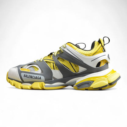 Yellow & Grey Track Performance Sneakers