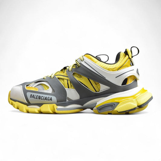 Yellow & Grey Track Performance Sneakers