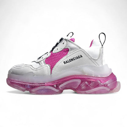 Balenciaga Triple S Clear Sole White Pink