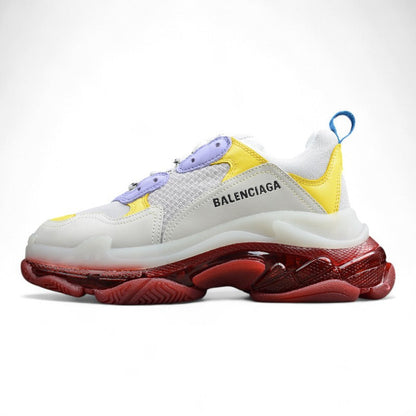 Balenciaga Triple S Clear Sole White Yellow Sneakers