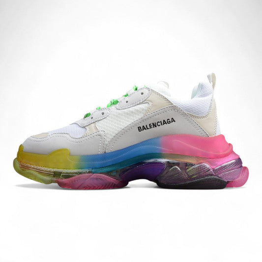 Balenciaga Triple S Rainbow Sole Sneakers