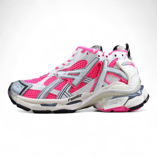 Balenciaga Runner White Neon Pink Women’s Sneakers